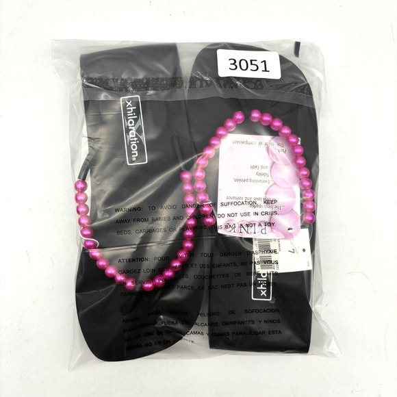 NWT Vintage 90s Y2K Xhilaration Platform Pink Pearl Strap Flip Flop Sandals 7 - Picture 16 of 16